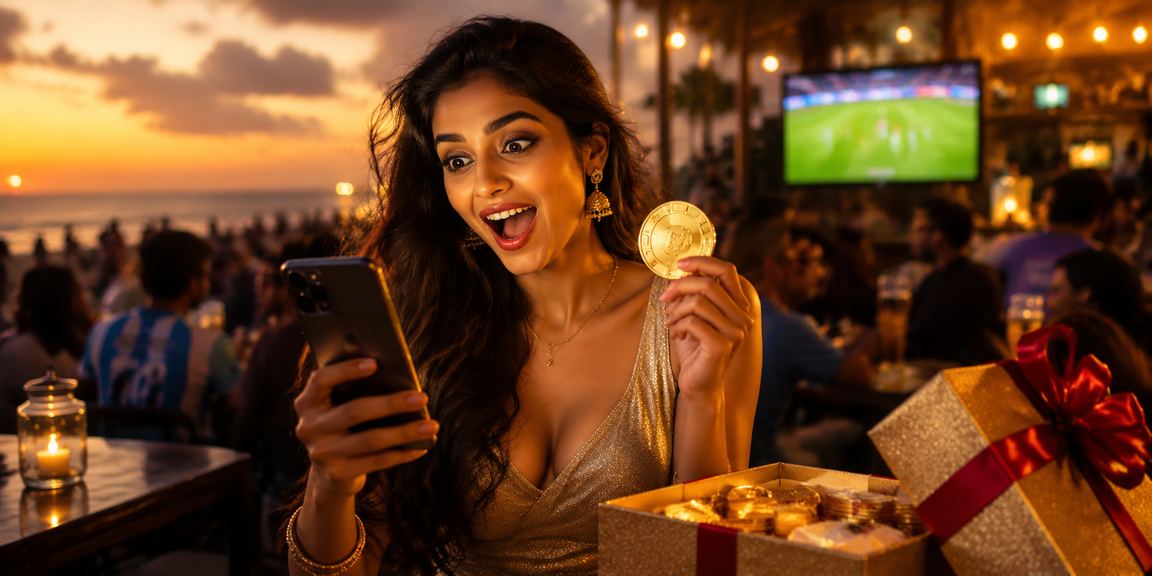 Live casino atmosphere and Indian cricket fans enjoying matches